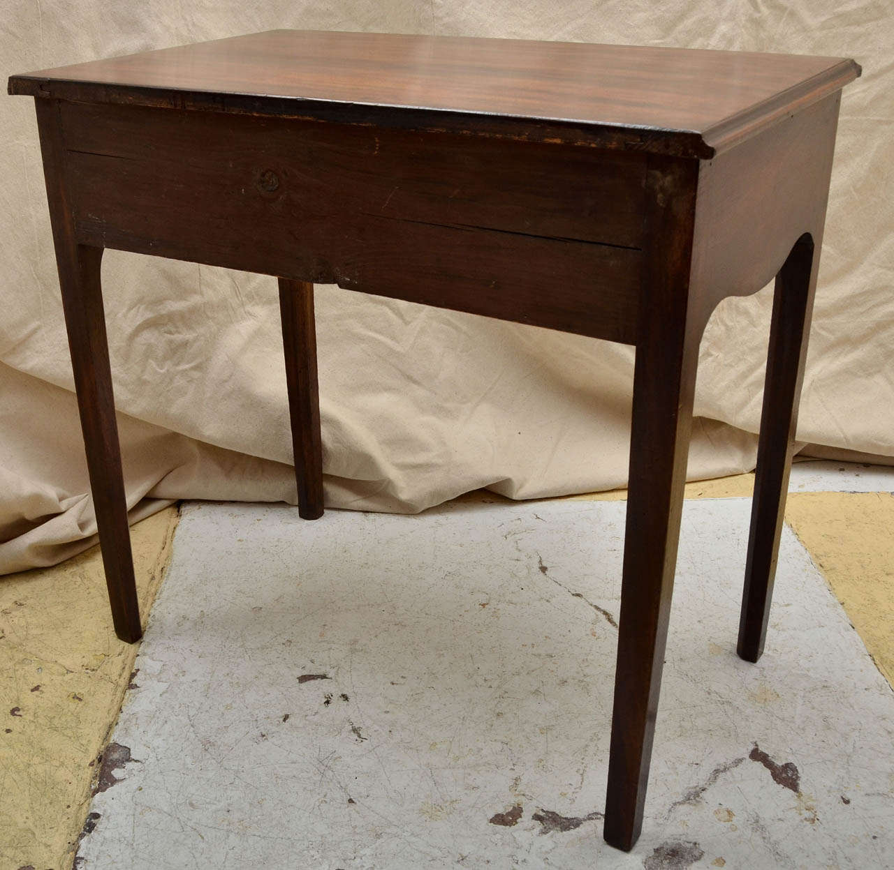 English George III Single Drawer Mahogany Side Table 2