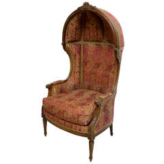 Louis XVI Style French Hooded Chair