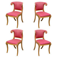 Set of Mid-Century Biedermier Klismos Chairs