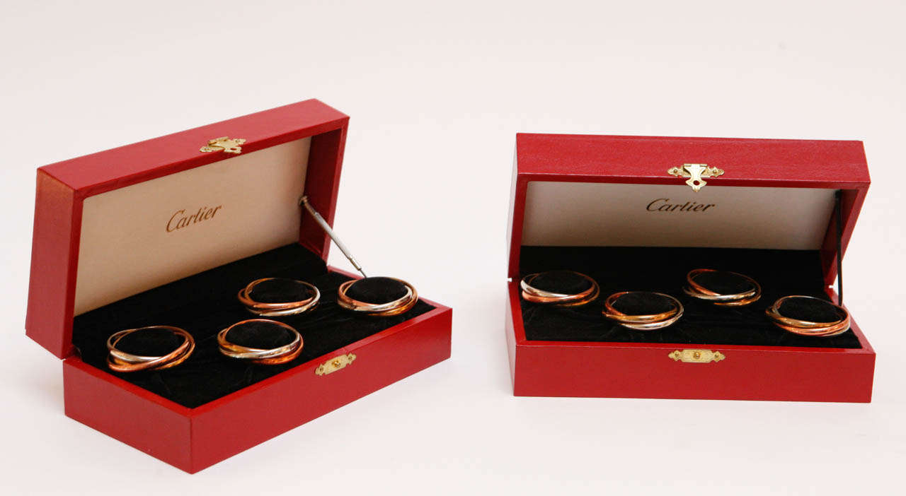 A beautiful set of eight Cartier 