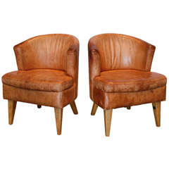 Pair of Swedish Club Chairs