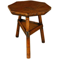 A Very Unusual Cricket Table with an Octagonal Top ca. 1760