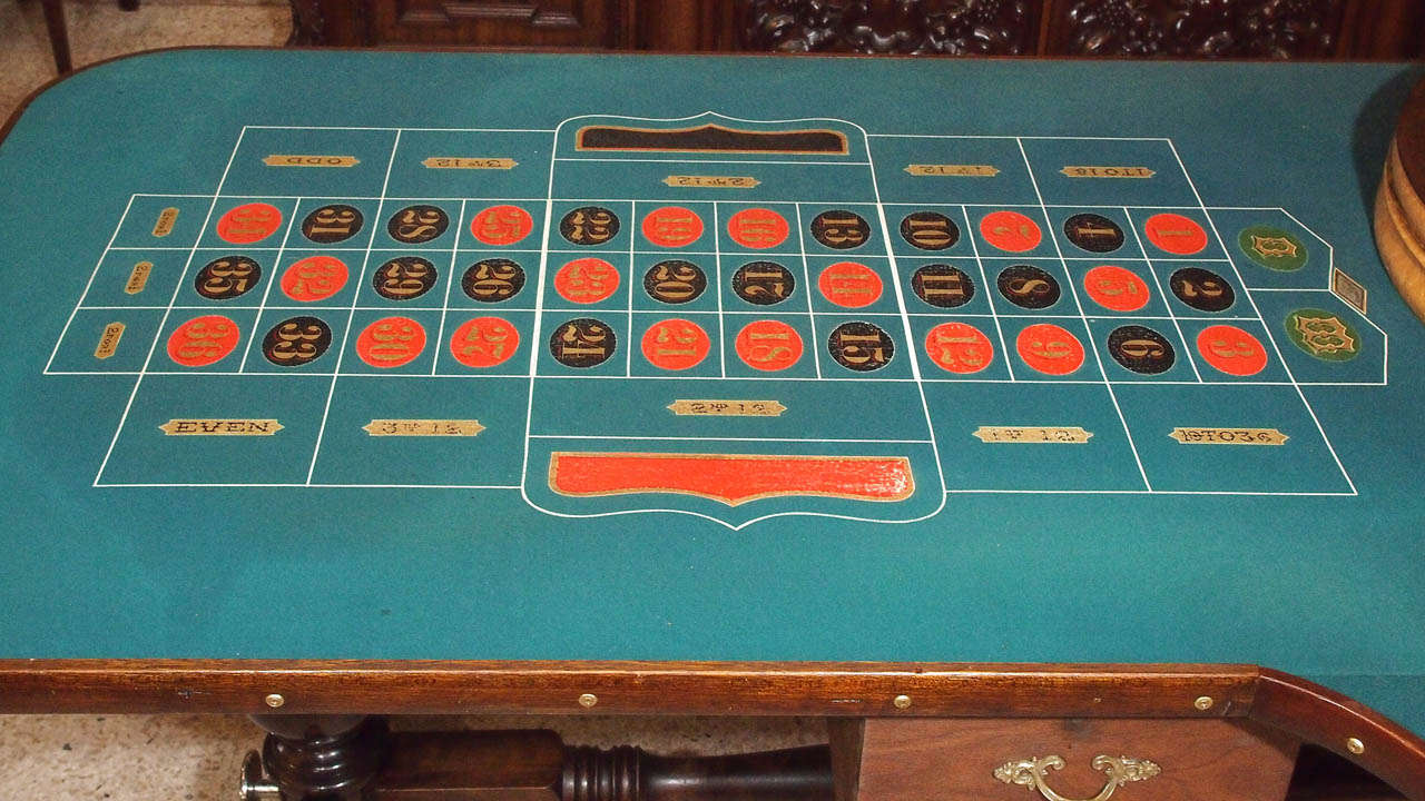 antique roulette table for sale