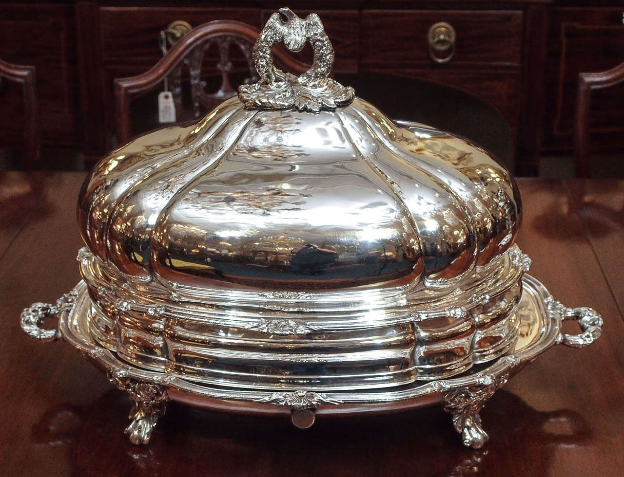 Antique English Sheffield Meat Dome circa 1880