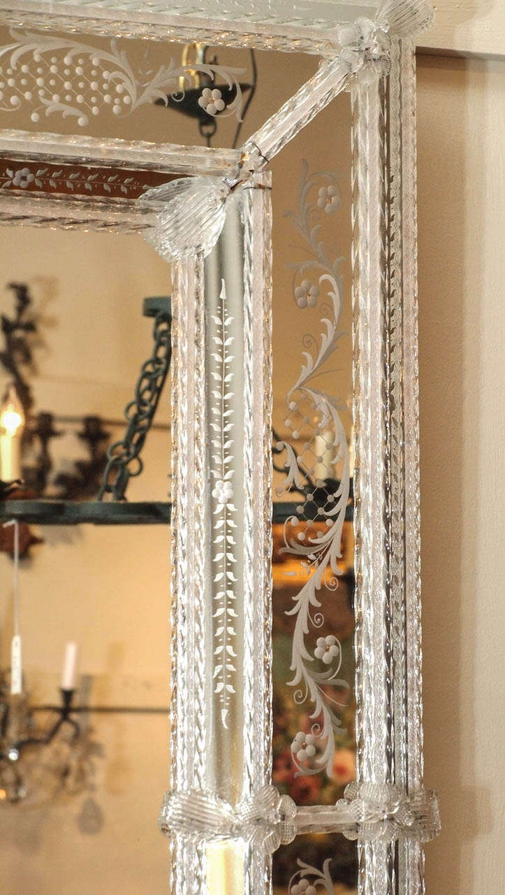 Antique Venetian Mirror circa 1920s-1930s In Excellent Condition In New Orleans, LA