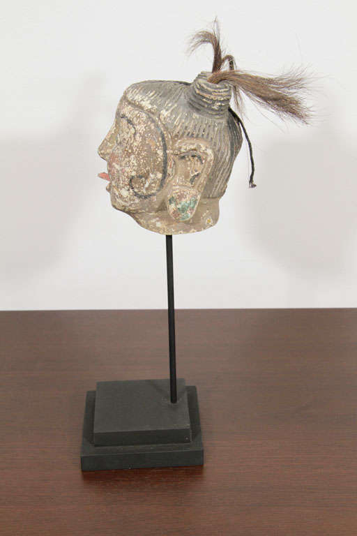 19th Century Antique Puppet Head from Burma