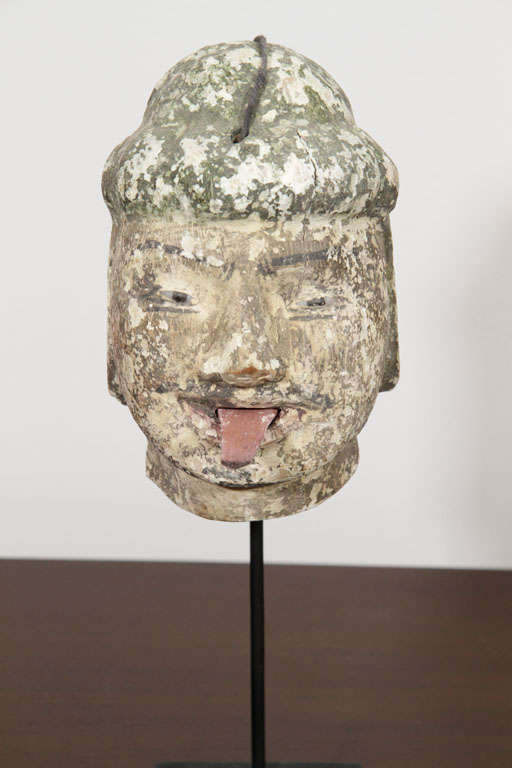 Wood Antique Puppet Head from Burma