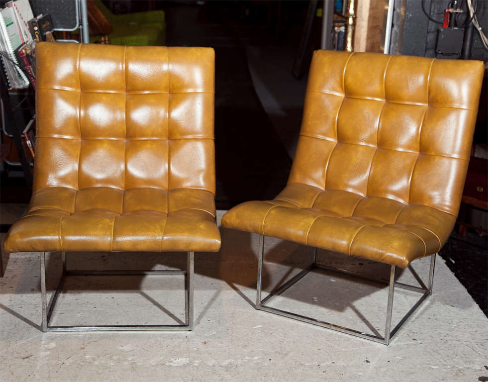 Pair of Milo Bauman Chairs for Thayer Coggin