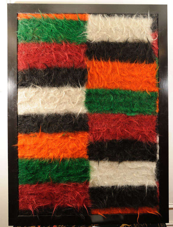 Framed Hand Woven Textile Art