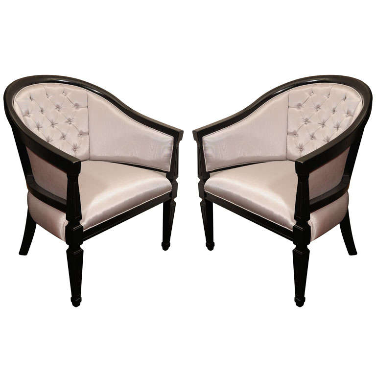 Pair of Art Deco  Tub Chairs For Sale