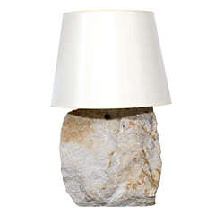 Organic Cut Stone Lamp