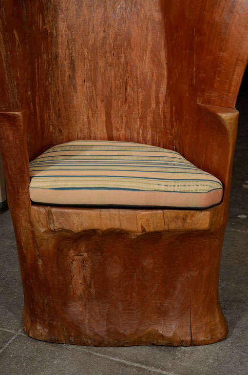 Organic Wood Stump Chair 5