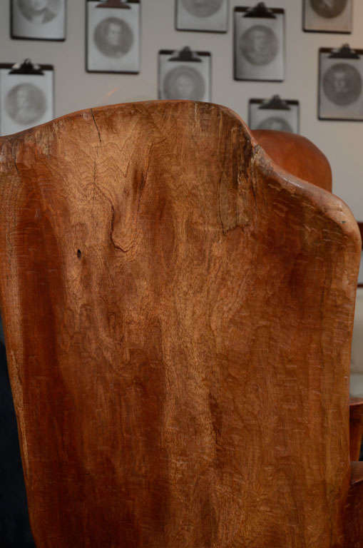 Organic Wood Stump Chair 1
