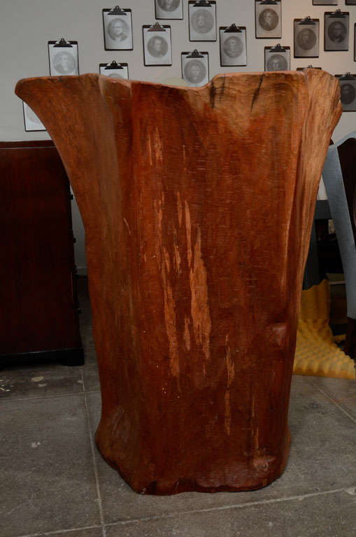 Organic Wood Stump Chair 2