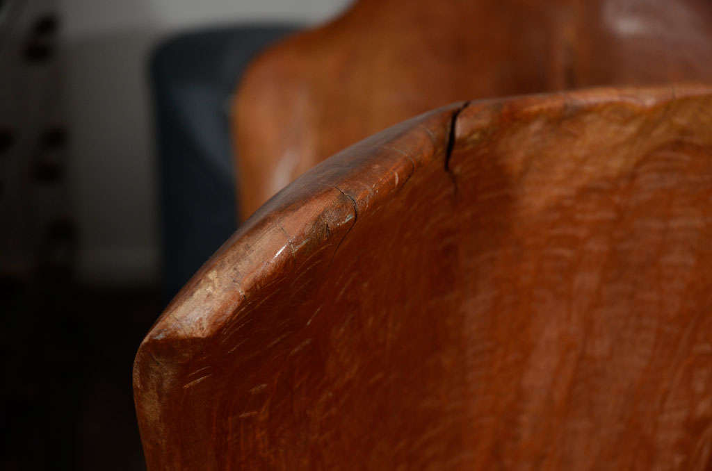 Organic Wood Stump Chair 4