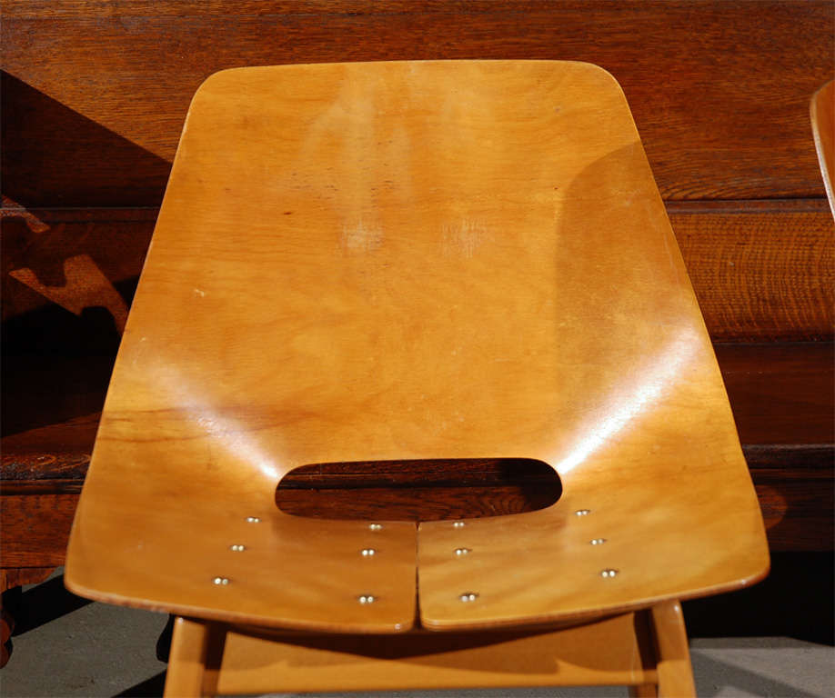 Pair of Plywood Chairs. For Sale at 1stDibs plywood chairs for sale