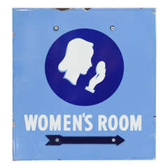Vintage Powder Your Nose Women's Room Sign
