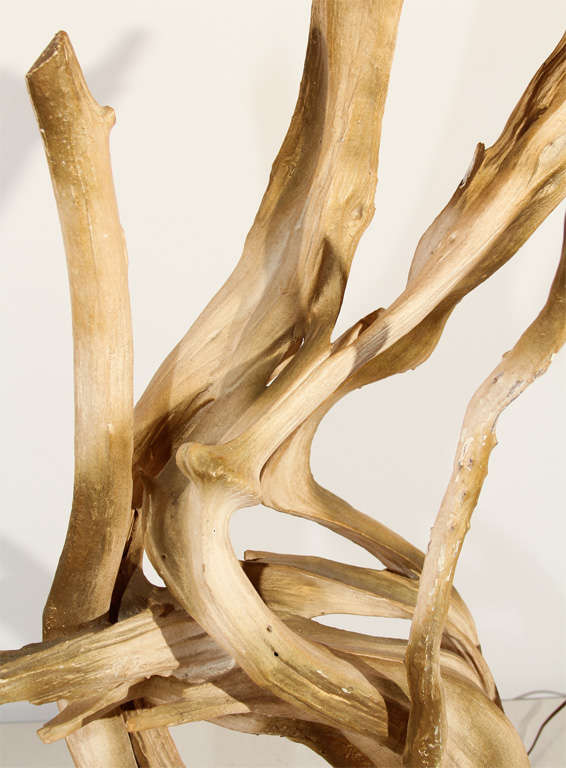 Mid-20th Century Iconic Driftwood Table Lamp