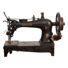 WWI Singer Tent and Leather Sewing Machine