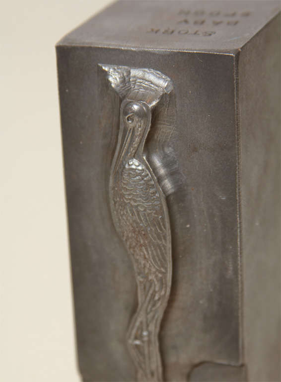American Stork Motif Baby Spoon Mold
