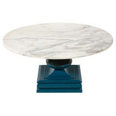 Hollywood Regency Marble Cocktail Table