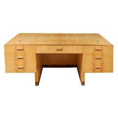 Olive Burl Executive Desk