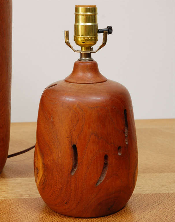 Turned Mesquite Wood Table Lamps At 1stdibs, Mesquite Wood Table Lamps