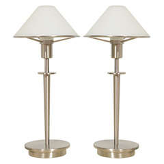 Retro Pair of Mini Table Lamps Model #6 by Holtkotter Leuchten