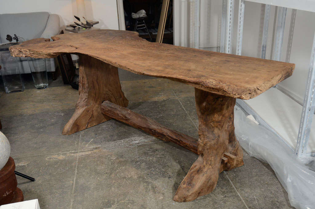 Organic Wood Desk at 1stdibs