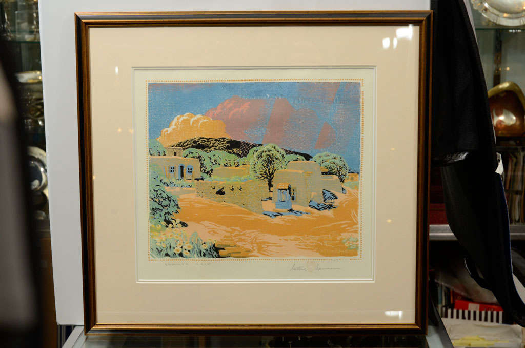 GUSTAVE BAUMANN Woodcut (1920's)