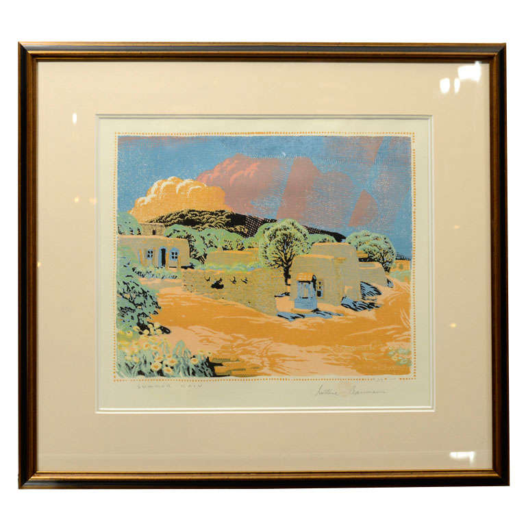 GUSTAVE BAUMANN Woodcut (1920
s) For Sale