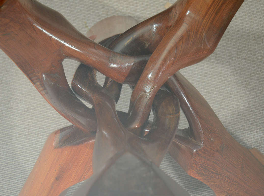 Free-Form Rosewood End Table For Sale 2