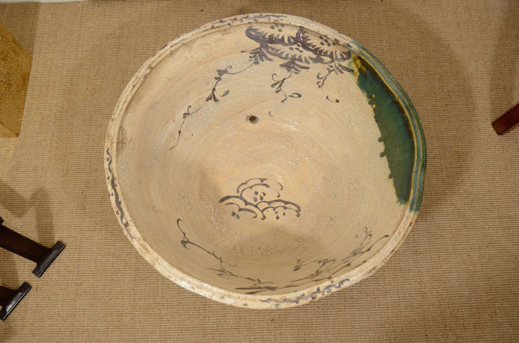 Large Oribe Rain Gathering Bowl 1