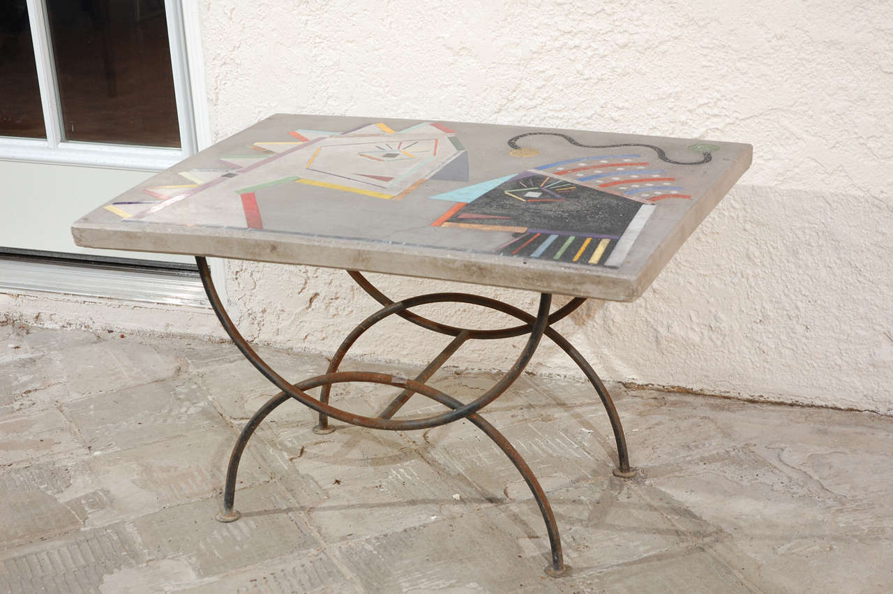 Witty Inlay Cement Table 1
