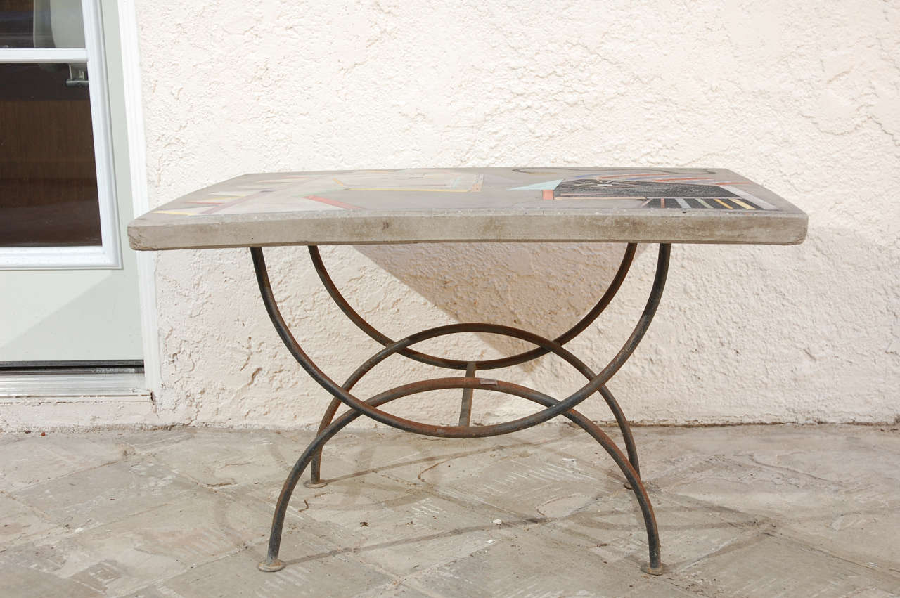 Witty Inlay Cement Table 2