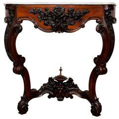 Rosewood Marbletop Table