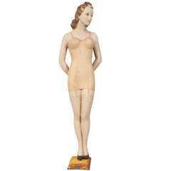 Vintage Female lingerie store display mannequin
