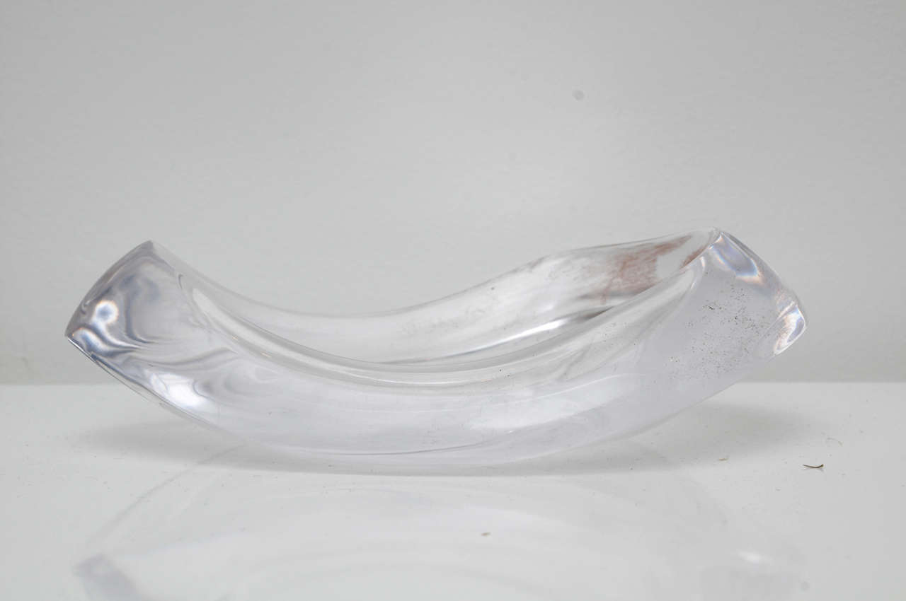 Organic Shaped Lucite Occasional Dish   2