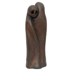 Intriguing Double Ghost Bronze Sheeting Sculpture
