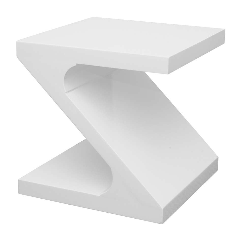 Lacquered Wood Z Side Table at 1stDibs