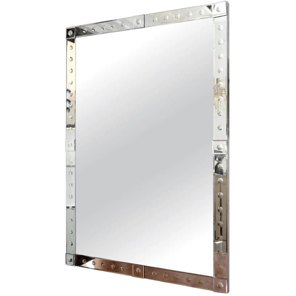 Monumental Rectangular Mirror For Sale