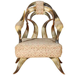 C. 1900 CHILD'S 20 HORN CHAIR
