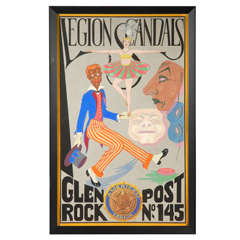 Vintage Hand Painted 1935 American Legion Poster