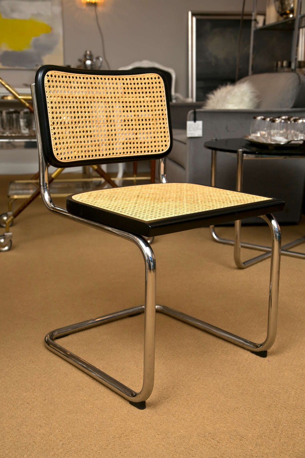 Mid-20th Century Cesca Chairs by Marcel Breuer