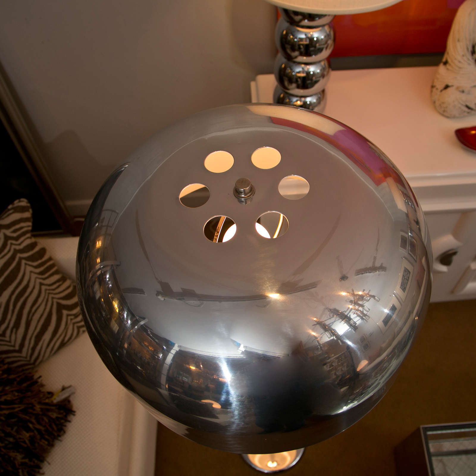 Mid-Century Modern Pair of Mushroom Floor Lamps