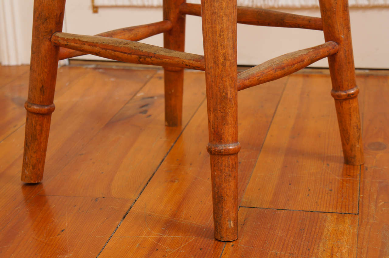 British English Round Wood Stools