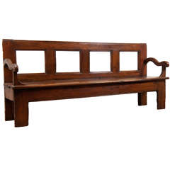 Antique French Cherry Bench