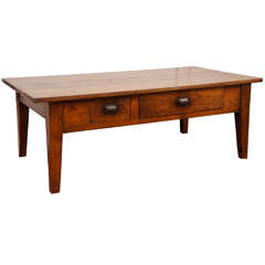 Antique French Chestnut Coffee Table