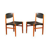 Danish Modern Set of Six Vintage Dining Chairs