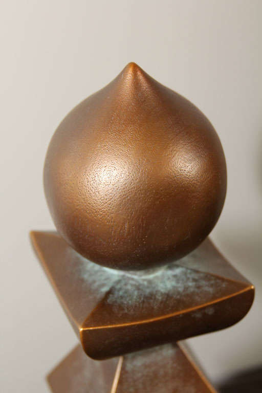 Contemporary Bronze Gorinto Sculpture For Sale 4